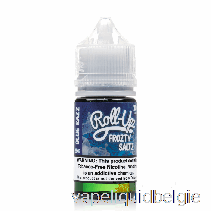 Vape Vloeistof Blauw Frambozenijs - Sap Roll-upz Zout - 30ml 50mg